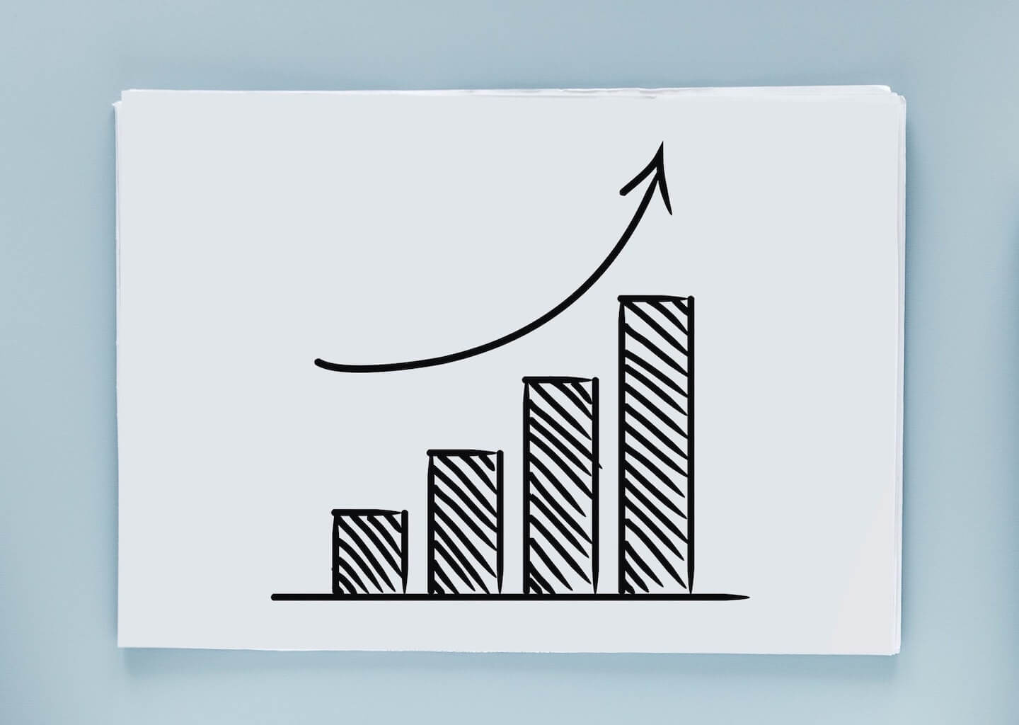 Generic chart with upwards trend